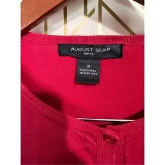 Stylish Women's Clothing Bundle – Talbots Floral Blazer, August Silk Red Knit - Picture 7 of 14